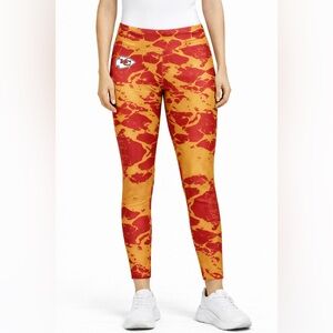 Kansas City Chiefs Zubaz Leggings XXL Red Yellow Camo NFL Team Apparel Football